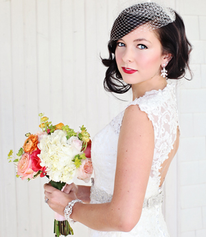 Image of Bride in Detroit Wedding Day Magazine