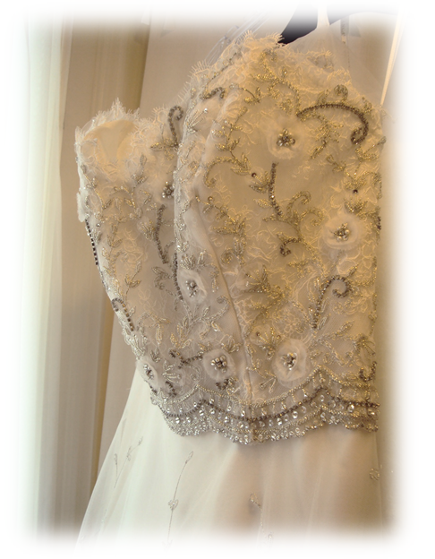 Wedding Dress close up - - Photo by Detroit Wedding Day