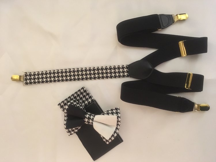 Bow Tie and Suspenders set created by Bling Bow Ties