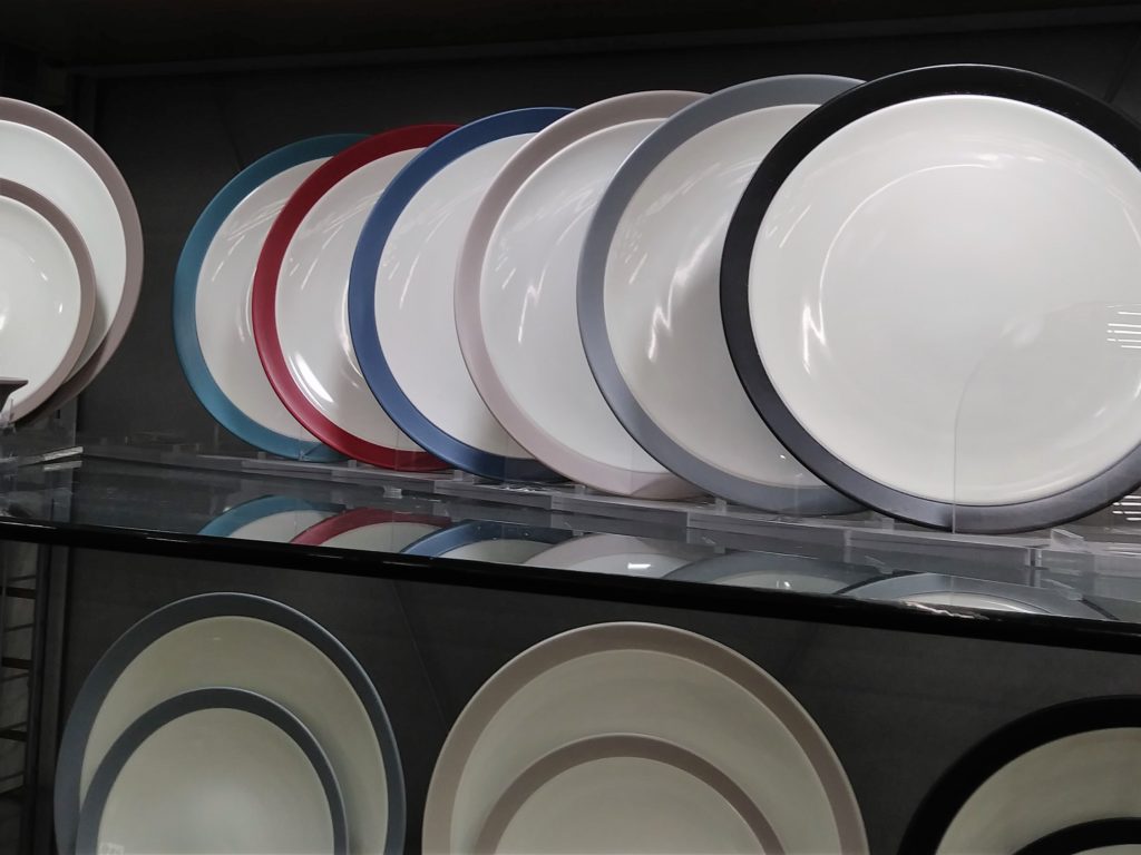 dishes display white with trim Bed Bath & Beyond