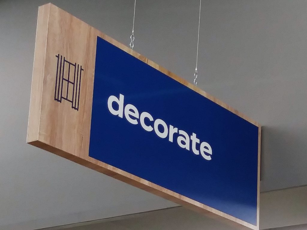 Decorate Sign at Bed Bath & Beyond